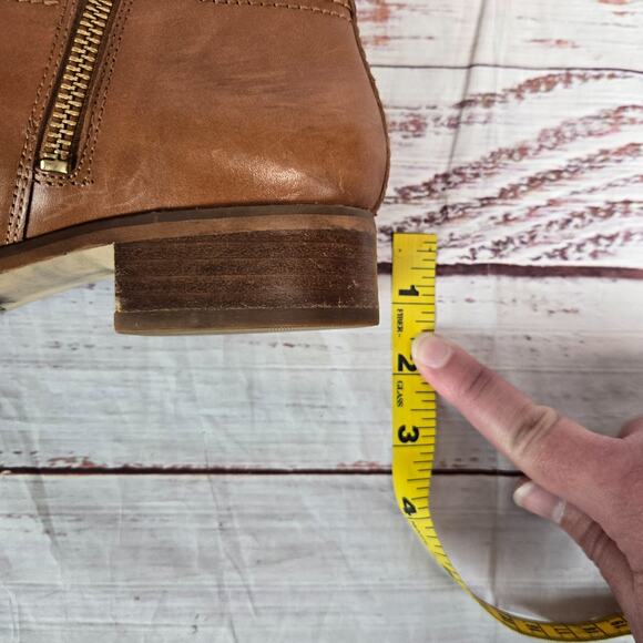 Michael Kors Womens Stockard Riding Boots 8M Brown Leather Knee Western Cowgirl - Picture 11 of 12